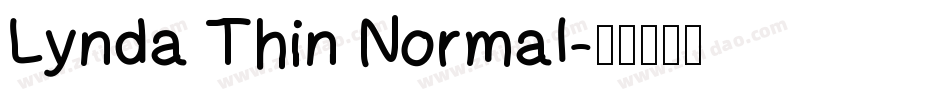 Lynda Thin Normal字体转换